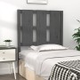 Bettkopfteil aus massivem grauem Kiefernholz, 80,5 x 4 x 100 cm von vidaXL, Kopf- und Fußteile - Ref: Foro24-817967, Preis: 2...
