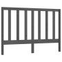 Solid gray pine wood bed headboard 166x4x100 cm by vidaXL, Headboards and footboards - Ref: Foro24-817702, Price: 46,67 €, Di...