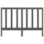 Solid gray pine wood bed headboard 166x4x100 cm by vidaXL, Headboards and footboards - Ref: Foro24-817702, Price: 46,67 €, Di...