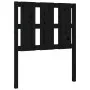Cabecero de cama madera maciza de pino negro 80,5x4x100 cm de vidaXL, Cabeceros y pies de cama - Ref: Foro24-817969, Precio: ...