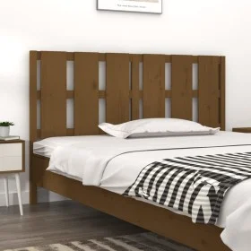 Solid pine wood bed headboard honey brown 155.5x4x100 cm by vidaXL, Headboards and footboards - Ref: Foro24-817998, Price: 57...