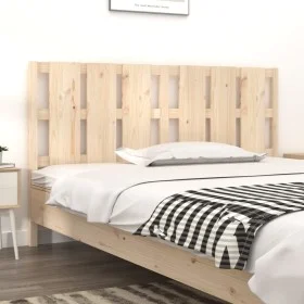 Solid pine wood bed headboard 185.5x4x100 cm by vidaXL, Headboards and footboards - Ref: Foro24-818005, Price: 60,38 €, Disco...