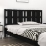 Solid black pine wood bed headboard 165.5x4x100 cm by vidaXL, Headboards and footboards - Ref: Foro24-818004, Price: 41,01 €,...