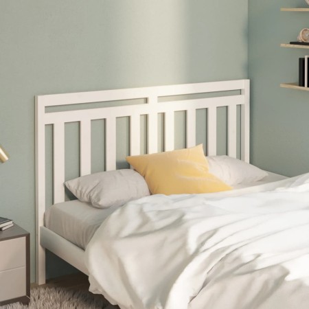 Solid white pine wood bed headboard 166x4x100 cm by vidaXL, Headboards and footboards - Ref: Foro24-817801, Price: 39,68 €, D...