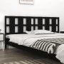 Cabecero de cama madera maciza de pino negro 205,5x4x100 cm de vidaXL, Cabeceros y pies de cama - Ref: Foro24-818014, Precio:...