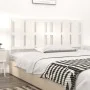 Solid white pine wood bed headboard 185.5x4x100 cm by vidaXL, Headboards and footboards - Ref: Foro24-818006, Price: 59,46 €,...