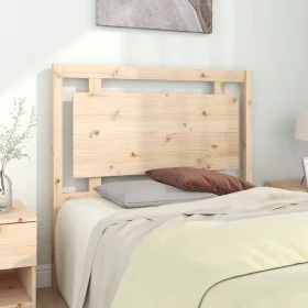 Solid pine wood bed headboard 105.5x4x100 cm by vidaXL, Headboards and footboards - Ref: Foro24-817925, Price: 49,77 €, Disco...