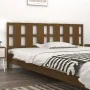Cabecero de cama madera maciza de pino marrón miel 205x4x100 cm de vidaXL, Cabeceros y pies de cama - Ref: Foro24-818013, Pre...