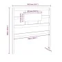 Bettkopfteil aus massivem Kiefernholz in Honigbraun, 105,5 x 4 x 100 cm von vidaXL, Kopf- und Fußteile - Ref: Foro24-818028, ...