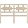 Cabecero de cama madera maciza de pino 125,5x4x100 cm de vidaXL, Cabeceros y pies de cama - Ref: Foro24-818030, Precio: 32,20...