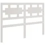 Solid white pine wood bed headboard 185.5x4x100 cm by vidaXL, Headboards and footboards - Ref: Foro24-818056, Price: 55,95 €,...