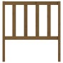 Cabecero de cama madera maciza de pino marrón miel 106x4x100 cm de vidaXL, Cabeceros y pies de cama - Ref: Foro24-817728, Pre...