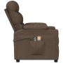 Sillón de masaje eléctrico tela marrón