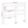 Bettkopfteil aus massivem Kiefernholz, 155,5 x 4 x 100 cm von vidaXL, Kopf- und Fußteile - Ref: Foro24-818045, Preis: 58,12 €...
