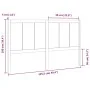 Bettkopfteil aus massivem Kiefernholz, 125,5 x 4 x 100 cm von vidaXL, Kopf- und Fußteile - Ref: Foro24-818080, Preis: 47,29 €...