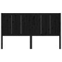 Cabecero de cama madera maciza de pino negro 125,5x4x100 cm de vidaXL, Cabeceros y pies de cama - Ref: Foro24-818084, Precio:...