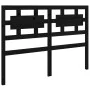 Solid black pine wood bed headboard 165.5x4x100 cm by vidaXL, Headboards and footboards - Ref: Foro24-818054, Price: 47,67 €,...