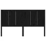 Cabecero de cama madera maciza de pino negro 205,5x4x100 cm de vidaXL, Cabeceros y pies de cama - Ref: Foro24-818114, Precio:...