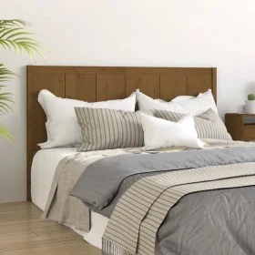 Bettkopfteil aus massivem Kiefernholz in Honigbraun, 205 x 4 x 100 cm von vidaXL, Kopf- und Fußteile - Ref: Foro24-818113, Pr...