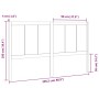 Honey brown solid pine wood bed headboard 205x4x100 cm by vidaXL, Headboards and footboards - Ref: Foro24-818113, Price: 83,5...
