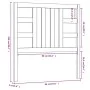 Bettkopfteil aus massivem Kiefernholz in Honigbraun, 96 x 4 x 100 cm von vidaXL, Kopf- und Fußteile - Ref: Foro24-817823, Pre...