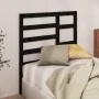 Cabecero de cama madera maciza de pino negro 106x4x104 cm de vidaXL, Cabeceros y pies de cama - Ref: Foro24-818129, Precio: 3...