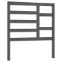 Solid gray pine wood bed headboard 81x4x104 cm by vidaXL, Headboards and footboards - Ref: Foro24-818117, Price: 34,92 €, Dis...