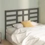 Bettkopfteil aus massivem grauem Kiefernholz, 141 x 4 x 104 cm von vidaXL, Kopf- und Fußteile - Ref: Foro24-818137, Preis: 54...