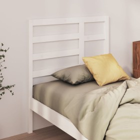 Cabecero de cama madera maciza de pino blanco 96x4x104 cm