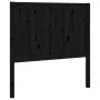 Solid black pine wood bed headboard 95.5x4x100 cm by vidaXL, Headboards and footboards - Ref: Foro24-818074, Price: 38,14 €, ...