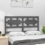 Bettkopfteil aus massivem grauem Kiefernholz, 205,5 x 4 x 100 cm von vidaXL, Kopf- und Fußteile - Ref: Foro24-818062, Preis: ...