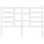 Solid white pine wood bed headboard 126x4x104 cm by vidaXL, Headboards and footboards - Ref: Foro24-818131, Price: 37,43 €, D...