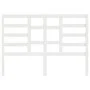 Solid white pine wood bed headboard 126x4x104 cm by vidaXL, Headboards and footboards - Ref: Foro24-818131, Price: 37,00 €, D...