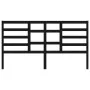 Solid black pine wood bed headboard 186x4x104 cm by vidaXL, Headboards and footboards - Ref: Foro24-818159, Price: 66,20 €, D...