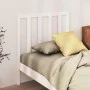 Solid white pine wood bed headboard 96x4x100 cm by vidaXL, Headboards and footboards - Ref: Foro24-817671, Price: 24,41 €, Di...