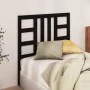 Cabecero de cama madera maciza de pino negro 96x4x100 cm de vidaXL, Cabeceros y pies de cama - Ref: Foro24-817824, Precio: 23...
