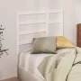 Solid white pine wood bed headboard 81x4x104 cm by vidaXL, Headboards and footboards - Ref: Foro24-818116, Price: 43,66 €, Di...