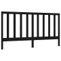Cabecero de cama madera maciza de pino negro 186x4x100 cm de vidaXL, Cabeceros y pies de cama - Ref: Foro24-817709, Precio: 5...