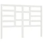 Cabecero de cama madera maciza de pino blanco 146x4x104 cm de vidaXL, Cabeceros y pies de cama - Ref: Foro24-818141, Precio: ...