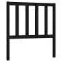 Cabecero de cama madera maciza de pino negro 106x4x100 cm de vidaXL, Cabeceros y pies de cama - Ref: Foro24-817729, Precio: 3...