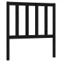 Solid black pine wood bed headboard 106x4x100 cm by vidaXL, Headboards and footboards - Ref: Foro24-817729, Price: 31,44 €, D...