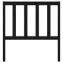 Solid black pine wood bed headboard 106x4x100 cm by vidaXL, Headboards and footboards - Ref: Foro24-817729, Price: 31,44 €, D...