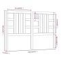 Bettkopfteil aus massivem Kiefernholz, 146 x 4 x 100 cm von vidaXL, Kopf- und Fußteile - Ref: Foro24-817840, Preis: 40,68 €, ...