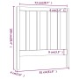 Bettkopfteil aus massivem Kiefernholz, 81 x 4 x 100 cm von vidaXL, Kopf- und Fußteile - Ref: Foro24-817665, Preis: 32,46 €, R...