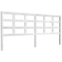 Solid white pine wood bed headboard 205.5x4x100 cm by vidaXL, Headboards and footboards - Ref: Foro24-817911, Price: 46,37 €,...