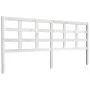Solid white pine wood bed headboard 205.5x4x100 cm by vidaXL, Headboards and footboards - Ref: Foro24-817911, Price: 45,81 €,...