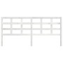 Solid white pine wood bed headboard 205.5x4x100 cm by vidaXL, Headboards and footboards - Ref: Foro24-817911, Price: 46,37 €,...