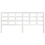 Solid white pine wood bed headboard 205.5x4x100 cm by vidaXL, Headboards and footboards - Ref: Foro24-817911, Price: 45,81 €,...