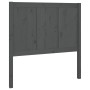 Bettkopfteil aus massivem grauem Kiefernholz, 80,5 x 4 x 100 cm von vidaXL, Kopf- und Fußteile - Ref: Foro24-818067, Preis: 4...