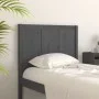 Solid gray pine wood bed headboard 80.5x4x100 cm by vidaXL, Headboards and footboards - Ref: Foro24-818067, Price: 49,14 €, D...